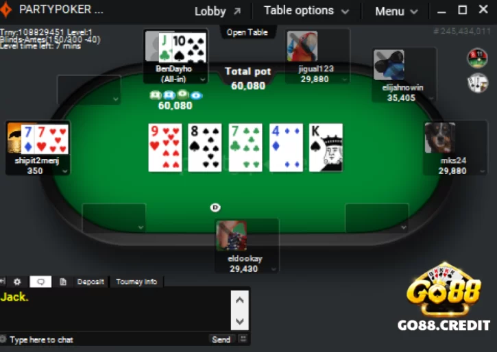Các phiên bản Poker Go88 
